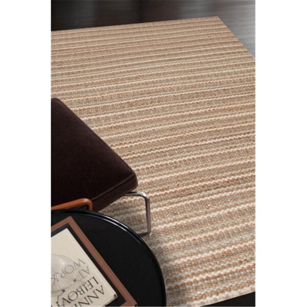 Jaipur Rugs Naturals Stripe Pattern Cotton/ Jute Taupe/Ivory Area Rug 2